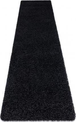 Dywany Łuszczów Chodnik Soffi Shaggy 5cm Czarny 70x300cm