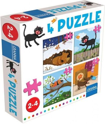 Granna Puzzle z kotem 4 ,6,9,12 elementów