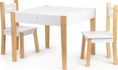 Zdjęcie Ecotoys Stół Stolik Z Dwoma Krzesłami Zestaw Mebli Dla Dzieci Ecotoys  - Słomniki
