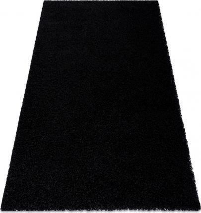 Dywany Łuszczów Dywan Soffi Shaggy 5cm Czarny 200x290cm