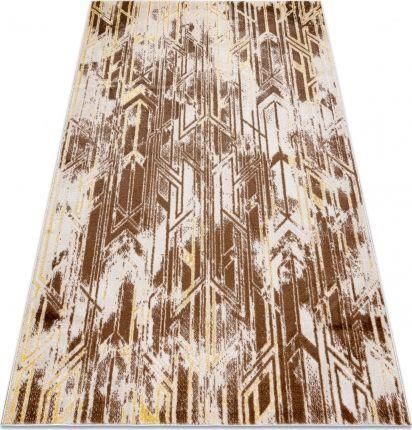 Dywany Łuszczów Dywan Mefe Nowoczesny B402 Przecierany Vintage Strukturalny Dwa Poziomy Runa Ciemny Beż 120x170cm