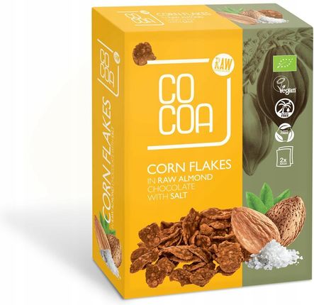 Cocoa Płatki Kukurydziane W Czekoladzie Migdałowej Z Solą Bio 200g