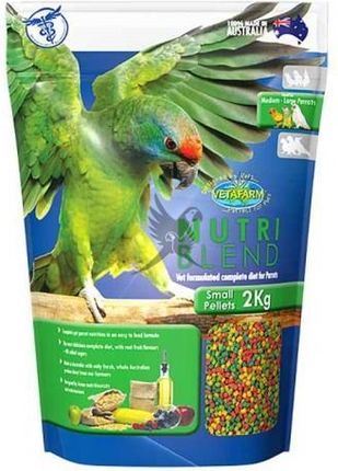 Vetafarm Vetafarm Fruitblend Small Pellets Całoroczny granulat Dla Amazonek I Innych Średnich Papug 2Kg