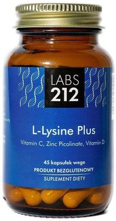 Labs212L Lysine Plus Lizyna + Cynk Witamina C D3 45Kaps.