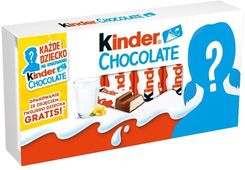 Zdjęcie Kinder Chocolate Batoniki Z Mlecznej Czekolady Z Nadzieniem Mlecznym 100g - Szamotuły