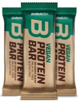 Biotech Usa Vegan Protein Bar 50G Masło Orzechowe Czekolada