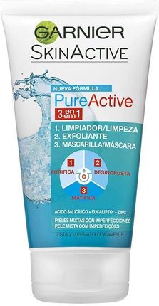 Garnier SkinActive Pure Active 3 in 1 Żel oczyszczający do twarzy 150 ml