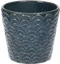Doniczka Osłonka Porcelanowa W Kolorze Granatowym 17X17X15,8cm