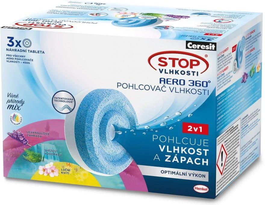 Ceresit Tabletki Pochłaniające Wilgoć STOP WILGOCI AERO 360 Triopack ...