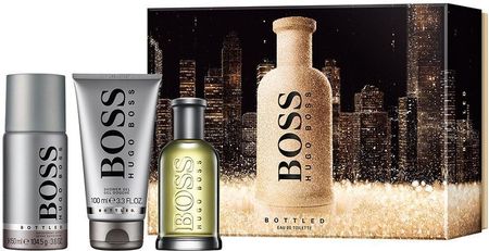 Hugo Boss Bottled Zestaw Woda Toaletowa 100 ml + Dezodorant 150 ml Żel Pod Prysznic