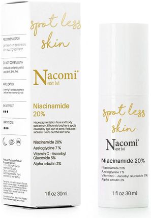 Nacomi Next Level Niacynamidy 20% Punktowe Serum Do Twarzy Redukujące Przebarwienia 30 ml