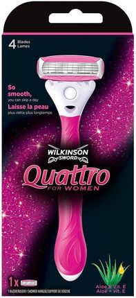 Wilkinson Quattro For Women Maszynka Dogolenia Z Wymiennymi Ostrzami Dla Kobiet