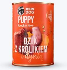 John Dog Pumpkin Line Junior Dzik Z Królikeim I Dynią 800G