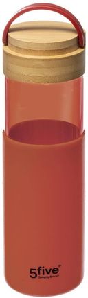 Secret De Gourmet Szklana Butelka Z Silikonowym Uchwytem Różowa 550Ml (179695E)