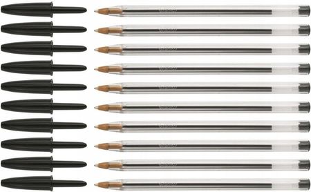Bic Długopis Biurowy Cristal 1Mm Czarny X 10 Szt
