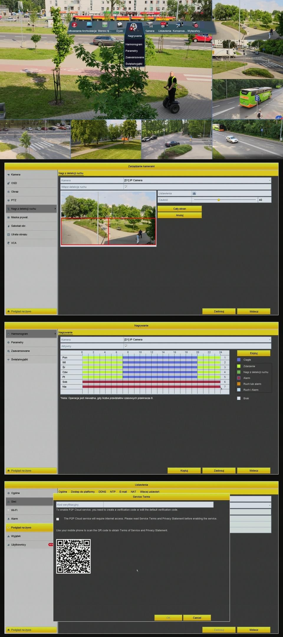 DVS ZESTAW DO MONITORINGU IP WIFI 4MPX 2 KAMERY