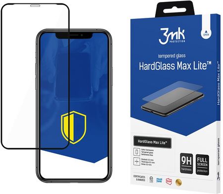 3Mk Apple iPhone X Black - HardGlass Max Lite