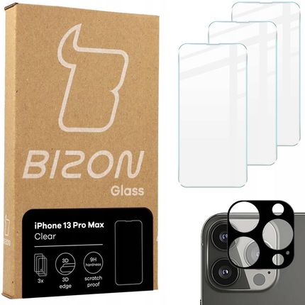 Bizon Glass Szkło hartowane do iPhone 13 Pro Max +aparat