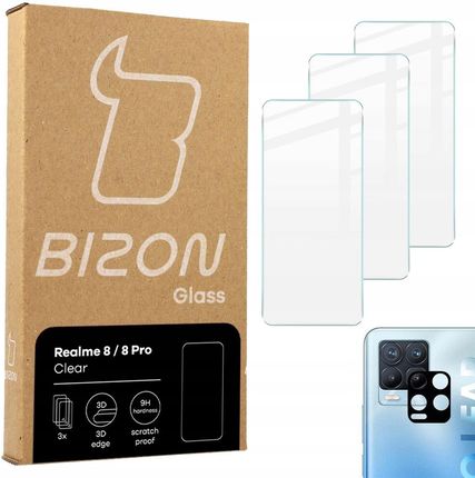Bizon Glass Szkło hartowane Clear do Realme 8/ Pro