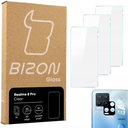 Bizon Glass Szkło hartowane Clear do Realme 8 Pro