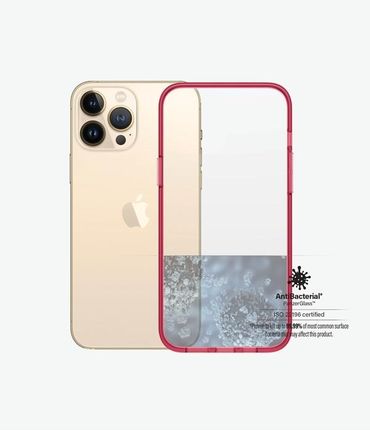 PanzerGlass Apple iPhone 13 Pro Max AntiBacterial ClearCase - Strawberry