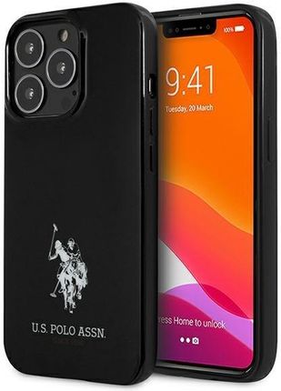 US Polo USHCP13LUMHK iPhone 13 Pro / 6,1" czarny/black hardcase Horses Logo