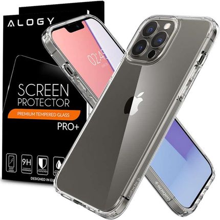 Etui obudowa case Spigen Ultra Hybrid do Apple iPhone 13 Pro Max Crystal Clear + Szkło