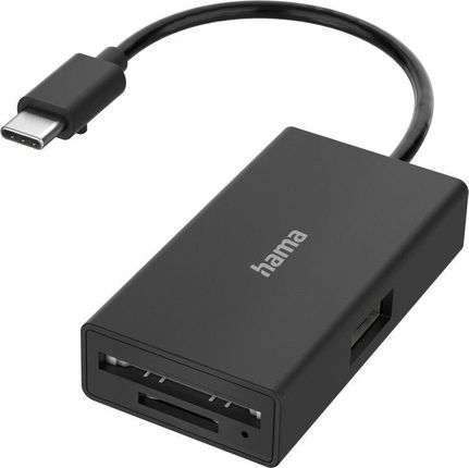 Hama Hub USB-C USB-A + czytnik kart SD/microSD (200126)