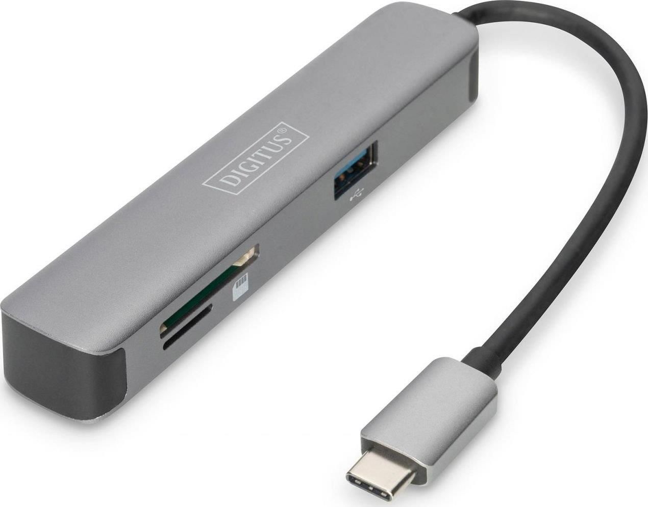 Stacja Dokująca Do Laptopa Digitus Stacjareplikator Stacja Dokująca Usb Typ C 5 Portów 4k 30hz 4379