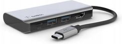 Belkin Stacja/Replikator Connect Usb-C 4W1 (AVC006BTSGY)
