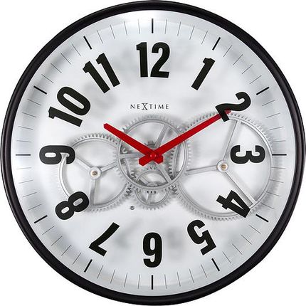 Nextime Modern Gear Clock Biały (3259WI)
