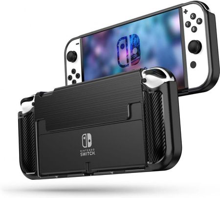 Tech-Protect TPUCarbon Nintendo Switch Oled Black