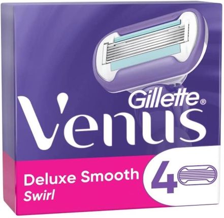 Gillette Venus Deluxe Smooth Zapasowe Ostrza Do Maszynki 4 Sztuki