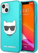 Karl Lagerfeld Choupette Head - Etui iPhone 13 mini (fluo niebieski)