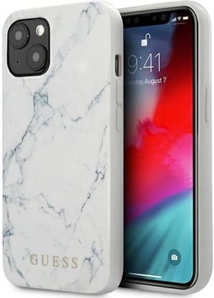 Guess Marble - Etui iPhone 13 mini (biały)