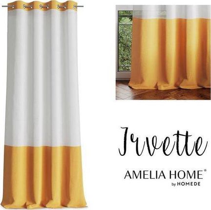 Ameliahome SCURT/AH/IRVETTE/EYELETS/YELLOW/140X250