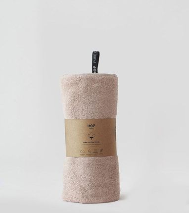 Hop Design Ręcznik bawełniany HOP, brudny róż 70x140