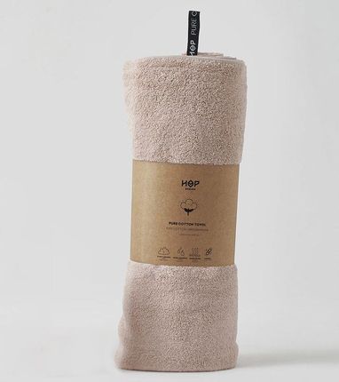 Hop Design Ręcznik bawełniany HOP, brudny róż 90x150