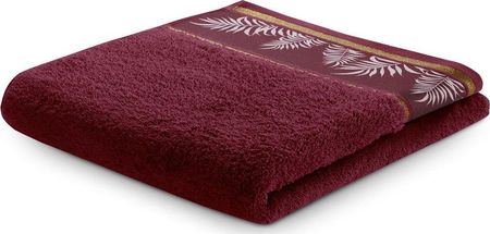 Ameliahome Ręcznik kąpielowy Pavos bordowy70x140 cm