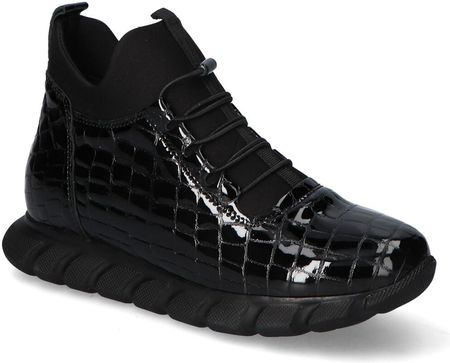 Sneakersy Damskie Venezia Czarne Stylowe VENEZIA 0230 501