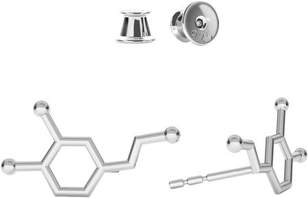 Giorre Dopamina kolczyki ze srebra próby 925, 1 para 649171