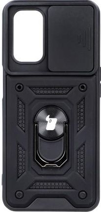 Etui Bizon Case CamShield Ring Oppo A54 5G / A74 A93 5G, czarne