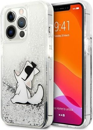 Karl Lagerfeld KLHCP13XGCFS iPhone 13 Pro Max 6,7" srebrny/silver hardcase Liquid Glitter Choupette Fun