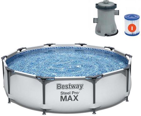 Basen Bestway Steel Max 10Ft 56408 305X76cm + Pompa Z Filtrem 58381