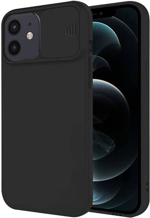 Etui IPHONE 11 Silikonowe z Osłoną na Aparat Nexeri Silicone Lens czarne