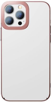 Baseus Glitter Case przezroczyste etui pokrowiec iPhone 13 Pro Max różowy (ARMC001104)