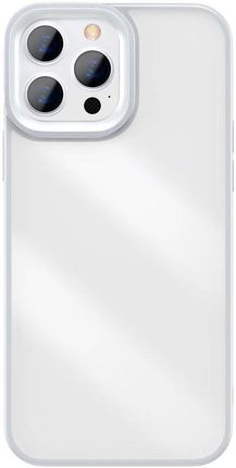Baseus Crystal Phone Case pancerne etui do iPhone 13 Pro Max z żelową ramką szary (ARJT000513)