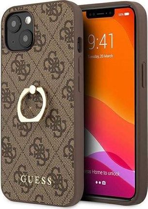 Guess GUHCP13S4GMRBR iPhone 13 mini 5,4&quot; brązowy/brown hardcase 4G with ring stand