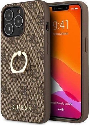 Guess GUHCP13X4GMRBR iPhone 13 Pro Max 6,7&quot; brązowy/brown hardcase 4G with ring stand