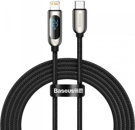 Baseus Display Fast Charging Data Cable Type-C To Ip 20W 2M Black